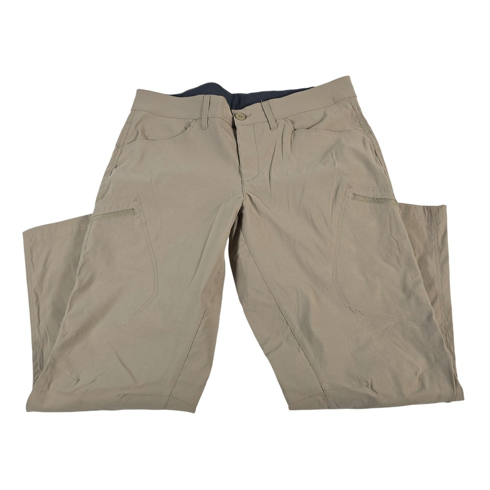 Eddie Bauer Mens 36x30 Outdoor‎ Cargo Pants Tan Nylon Spandex Hiking Work
